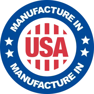 Made in the USA stars and stripes mark