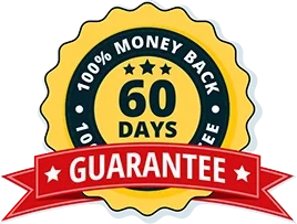 60 days 100% money back guarantee seal